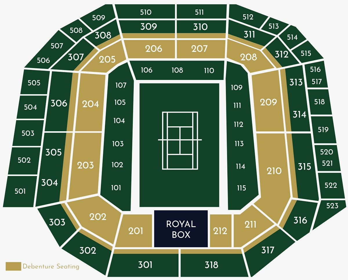 Wimbledon Centre Court - Debentures 01/07/2025 Singles 1st Round